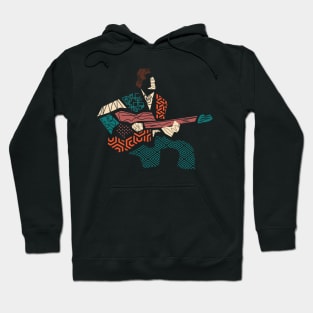 Abstract Guitarist Modern Style Hoodie